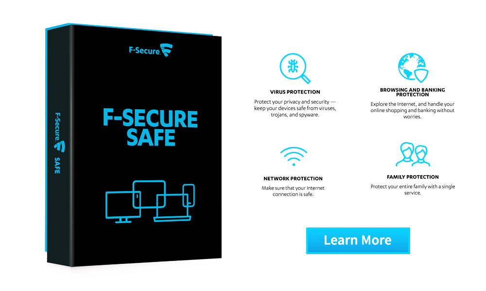 F-Secure SAFE - Internet safety antivirus software