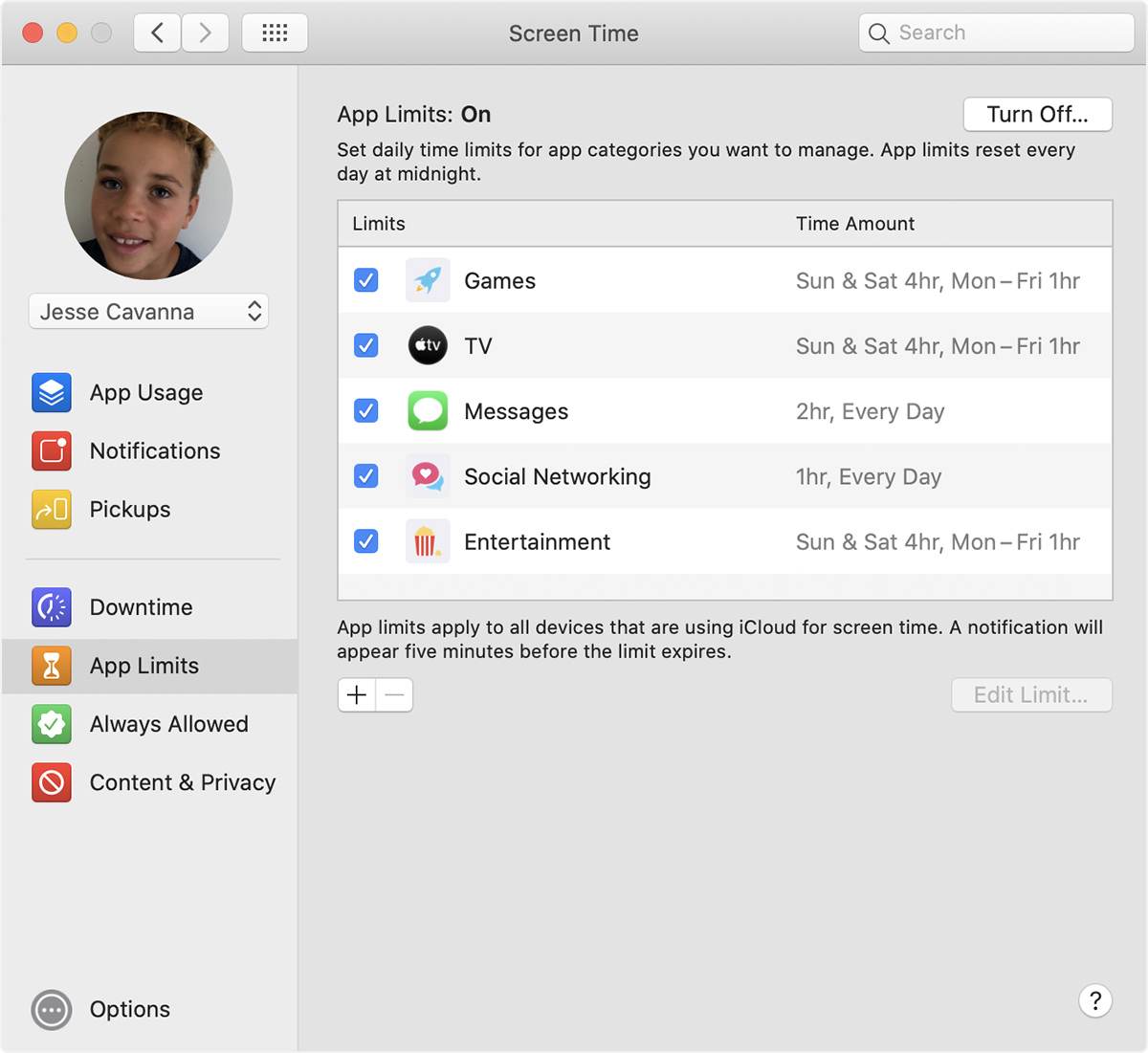 apple screentime for parental control, kids online safety